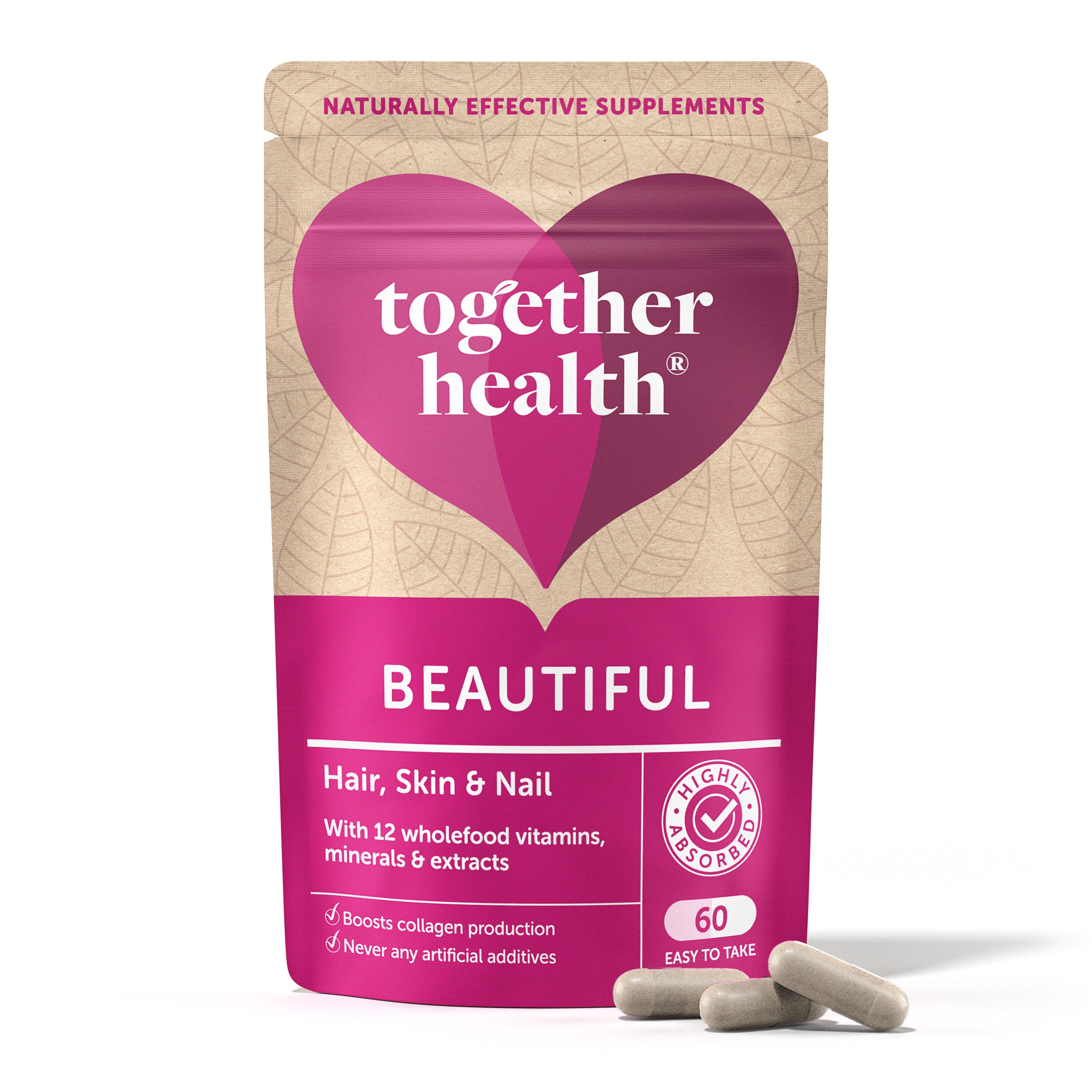 Beautiful Hair, Skin & Nail Daily, 60 kpl