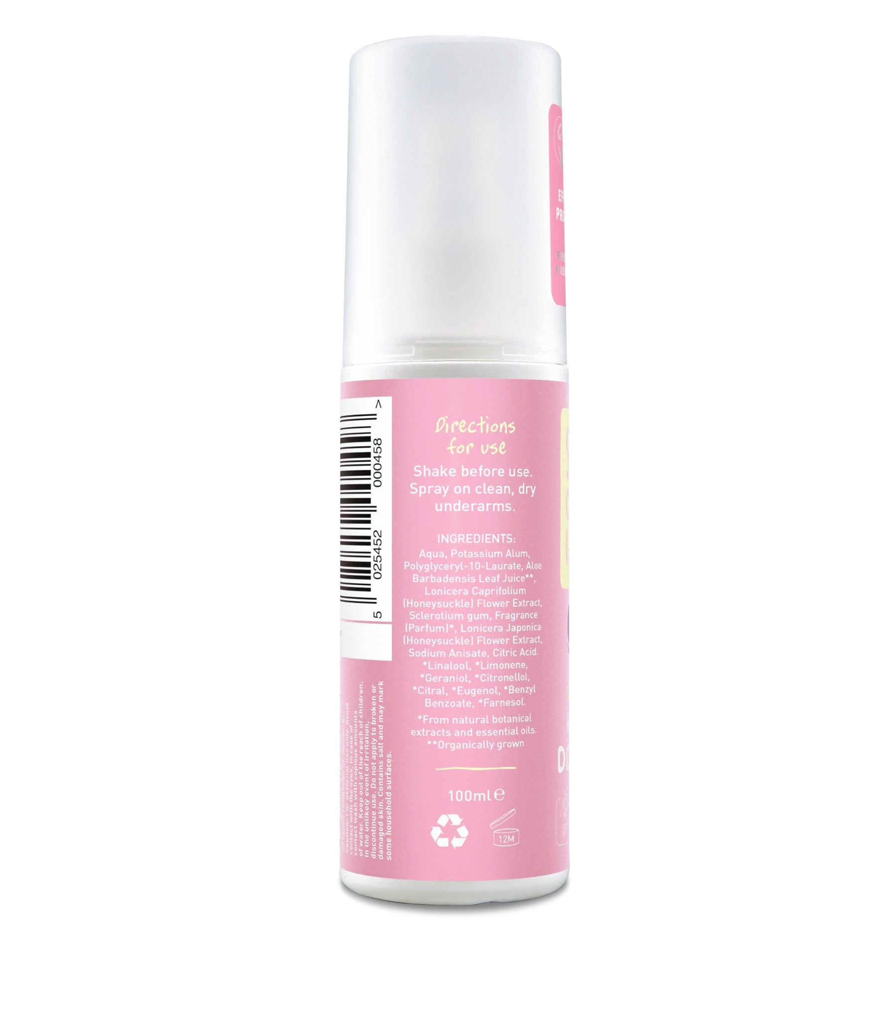 Kristallisuoladeo spray laventeli ja vanilja raikas luonnollinen deodorantti 100 ml