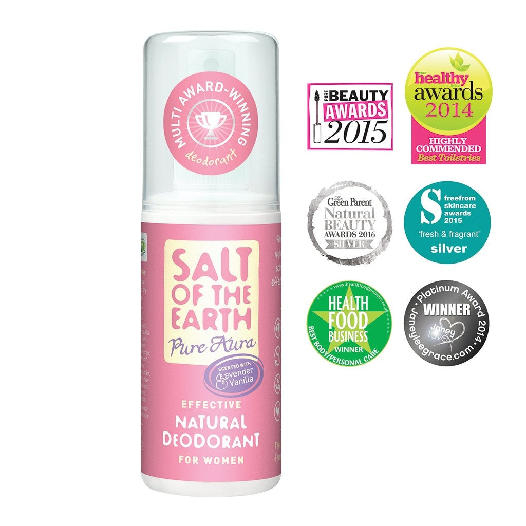 Kristallisuoladeo spray laventeli ja vanilja raikas luonnollinen deodorantti 100 ml