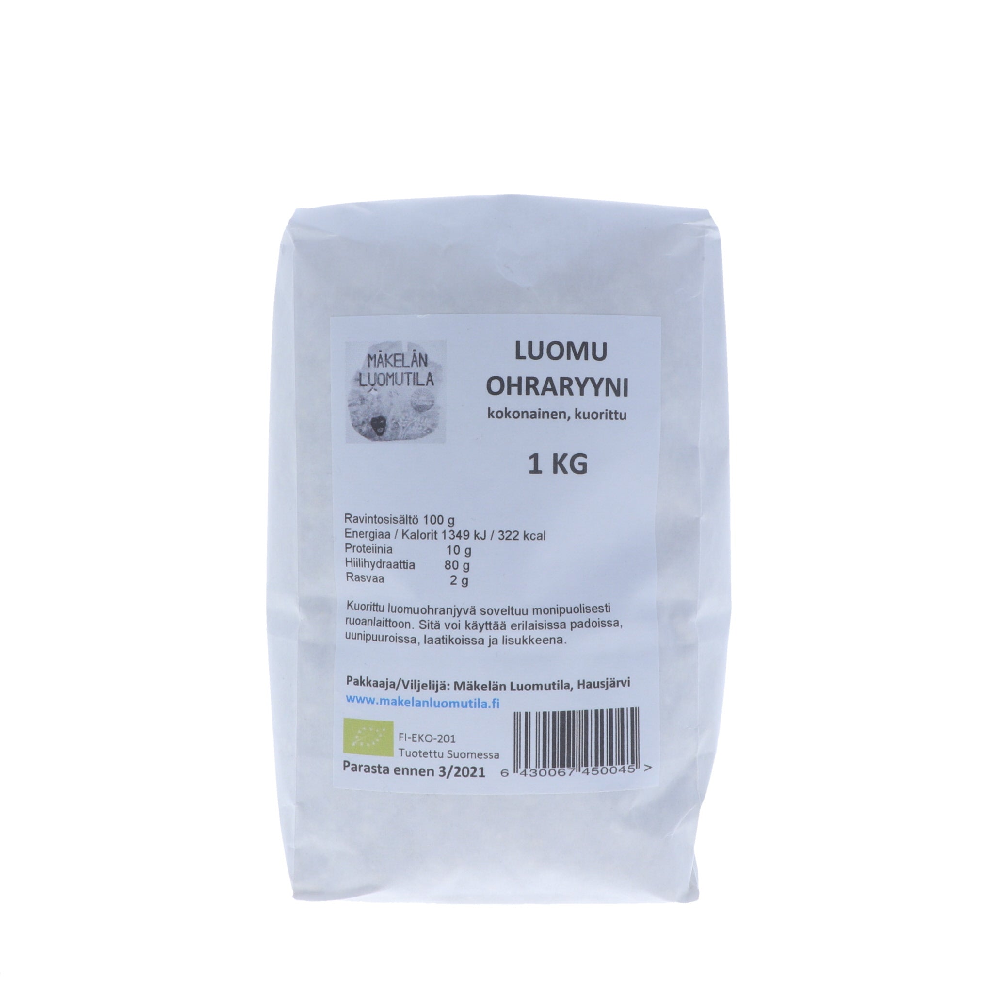 Ohraryyni, kokonainen, 1 kg