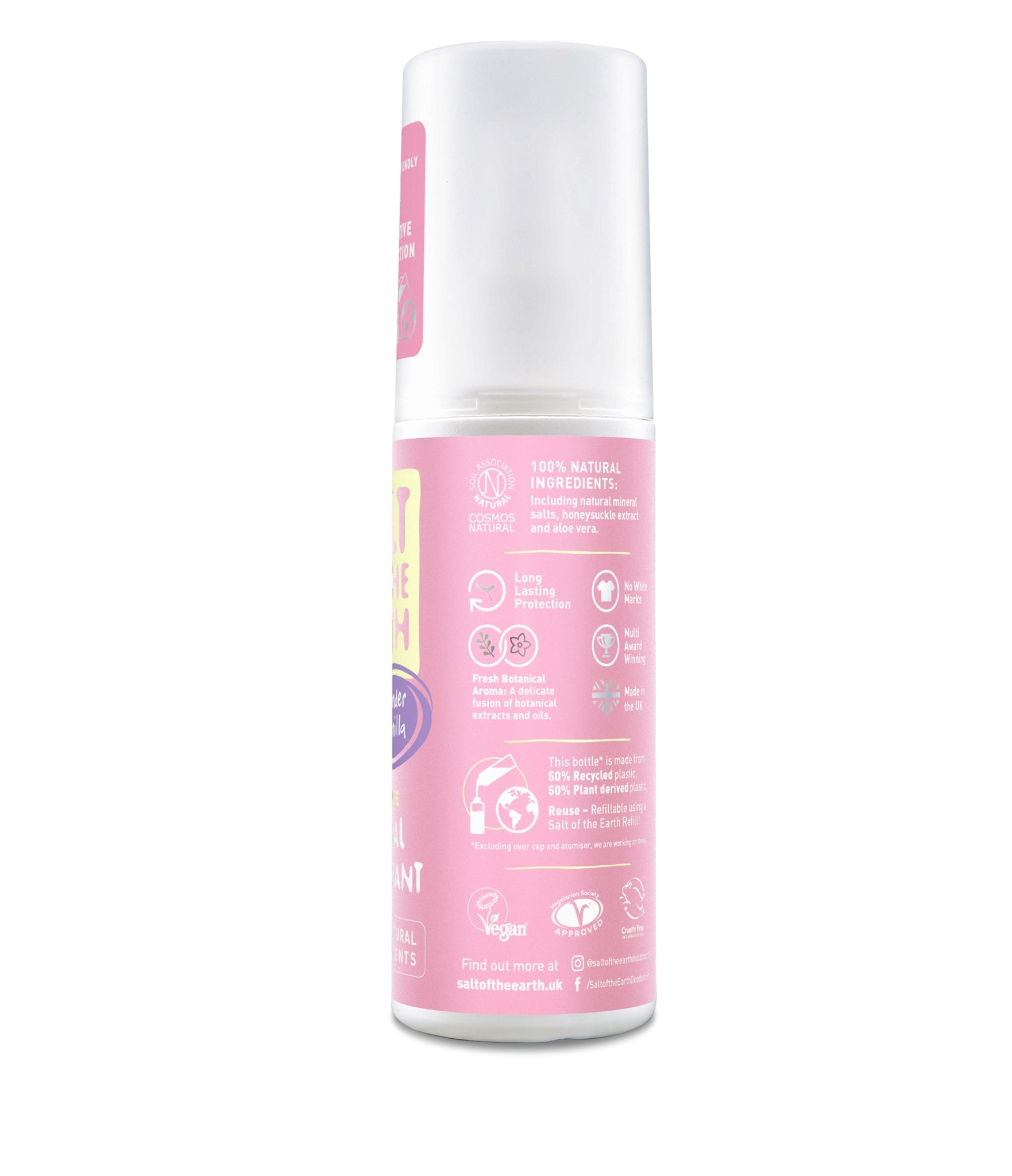 Kristallisuoladeo spray laventeli ja vanilja raikas luonnollinen deodorantti 100 ml